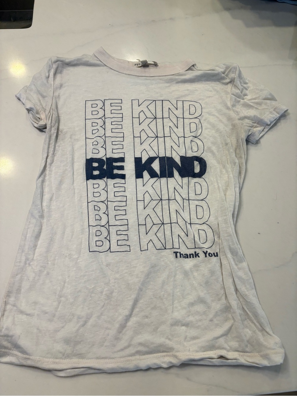Women's White 'Be Kind' Graphic Tee by